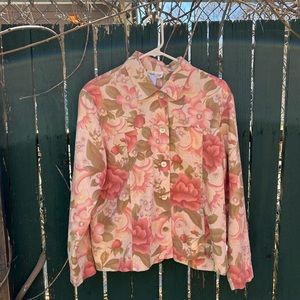 Vintage Floral Button Up